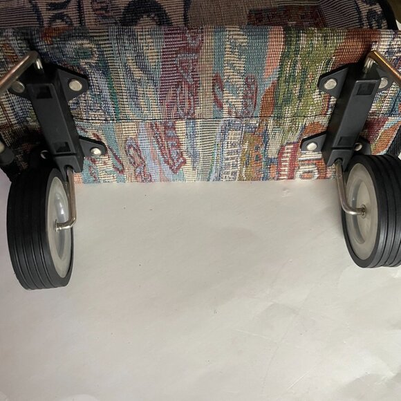 Foldable Rolling Shopping Cart / Tote with Wheels - Picture 5 of 14